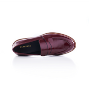 LONDON LOAFER CIPŐ BORDEAUX SHINE